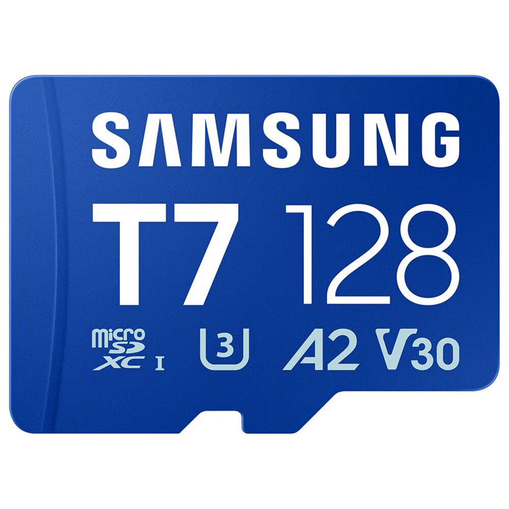 Samsung 128GB T7 UHS-I microSDXC Memory Card in Blue, , large