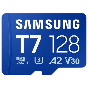 Samsung 128GB T7 UHS-I microSDXC Memory Card in Blue, , large