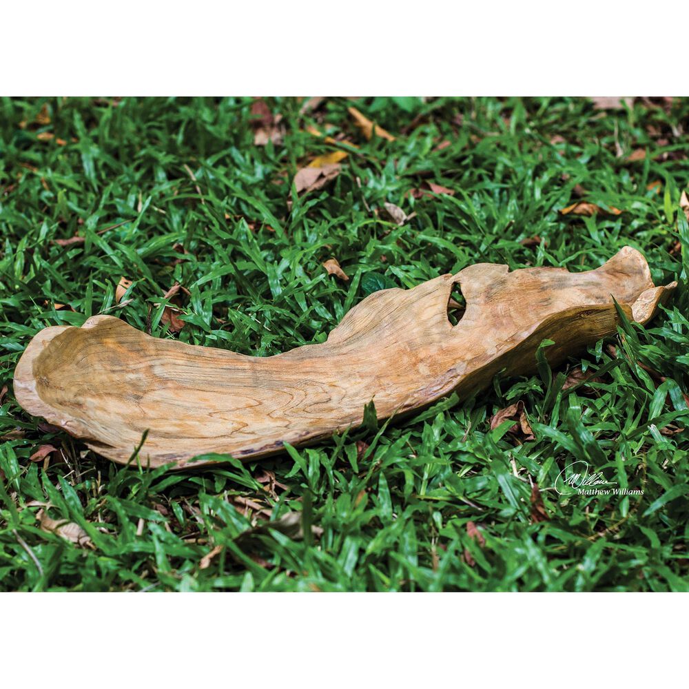 Uttermost Teak Leaf Bowl, , large