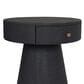 Four Hands Chiro 1 Drawer Nightstand in Black, , large