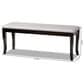 Baxton Studio Cornelie Dining Bench in Dark Brown, , large