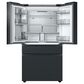 Samsung Bespoke Bespoke 29 Cu. Ft. French Door Refrigerator - Charcoal Glass Top and Family Hub Panels with Matte Black Steel Middle and Bottom Panels Included, , large