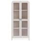 Urban Home Drake Glass Door Wooden Bookcase in Sugar, , large