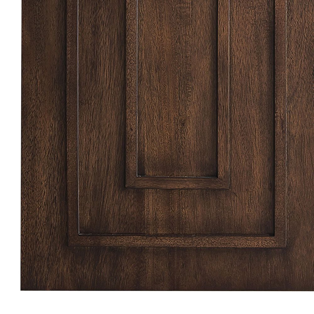 James Martin Vanities Alicante 24&quot; Single Bathroom Vanity in Mid Century Acacia with 5 cm White Glossy Resin Top and Rectangular Sink, , large