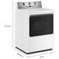 Maytag 7.5 Cu. Ft. Commercial-Grade Electric Dryer in White, , large