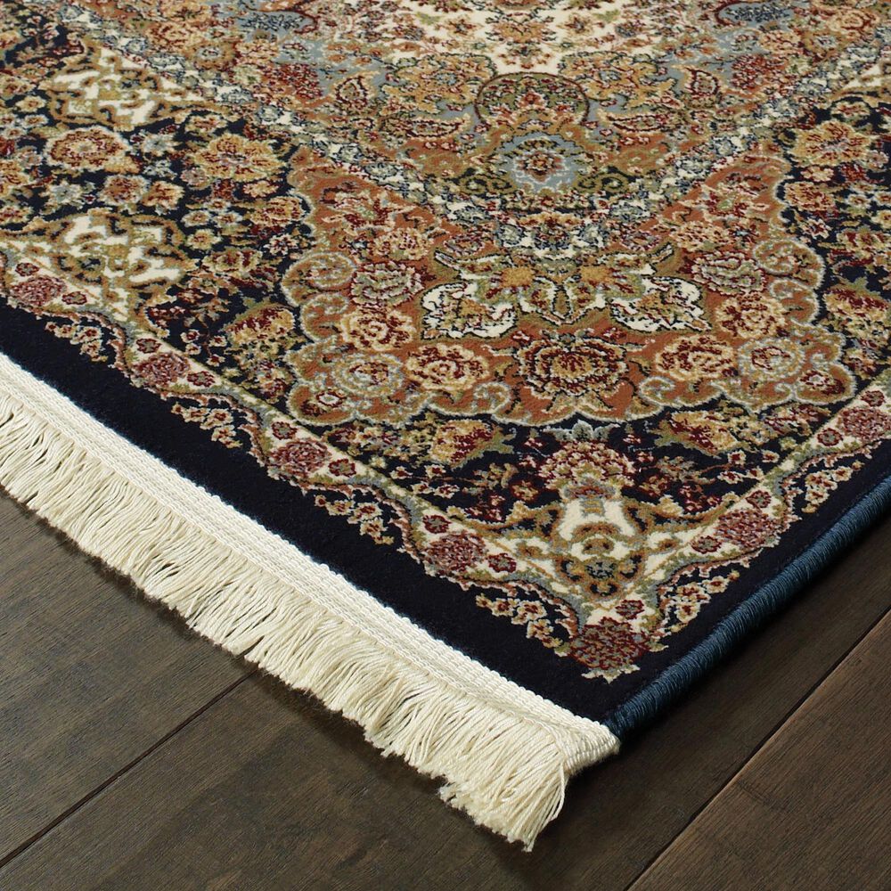 Oriental Weavers Masterpiece 5501K 2&#39;3&quot; x 10&#39; Black Runner, , large