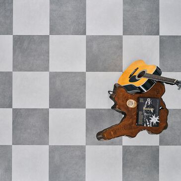 Mannington Flex Villa Cement 18" x 18" Luxury Vinyl Tile, , large