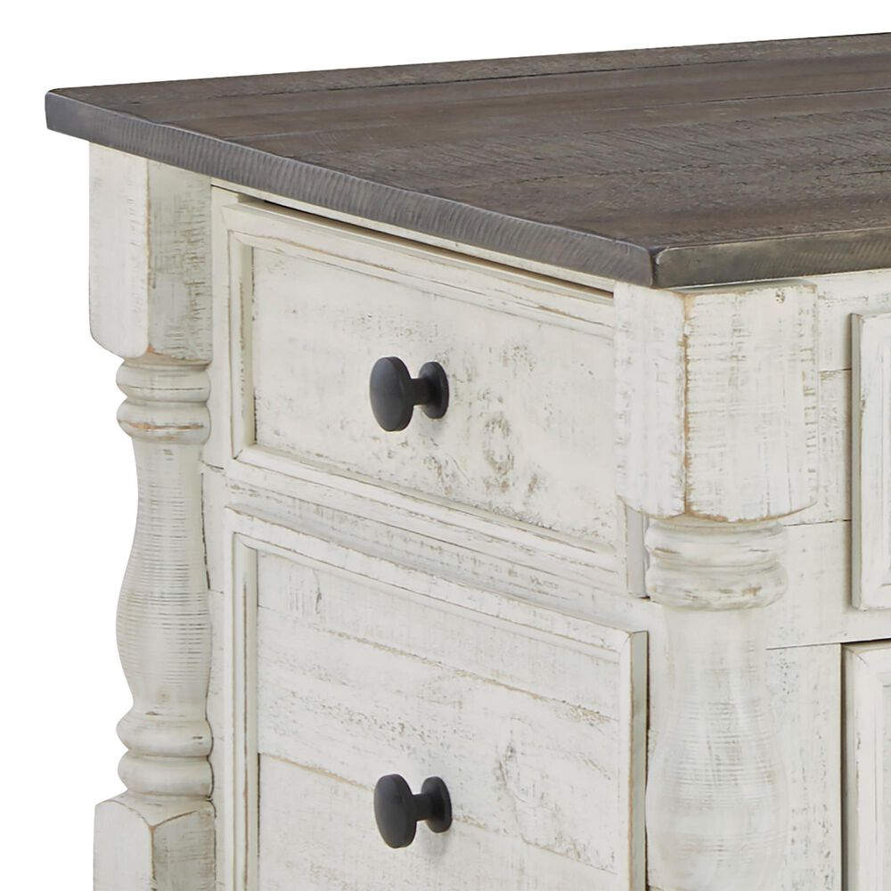 Ashley Havalance Lift-Top Coffee Table in Distressed Vintage White and Weathered Gray, , large