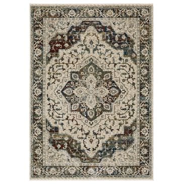 Oriental Weavers Capella Oriental Beige and Multicolor 6"7" x 9"6" Area Rug, , large