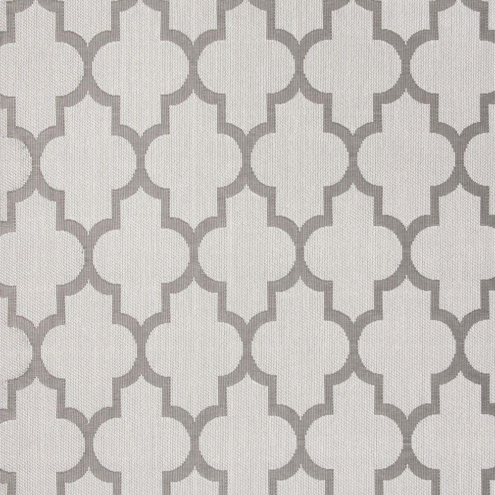 Safavieh Bermuda BMU804B 6&#39;7&quot; Square Ivory and Grey Indoor/Outdoor Area Performance Rug, , large