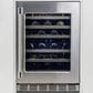 Thermador 24" Glass Door Wine Cooler with Professional Handle Right Hinge in Stainless Steel, , large