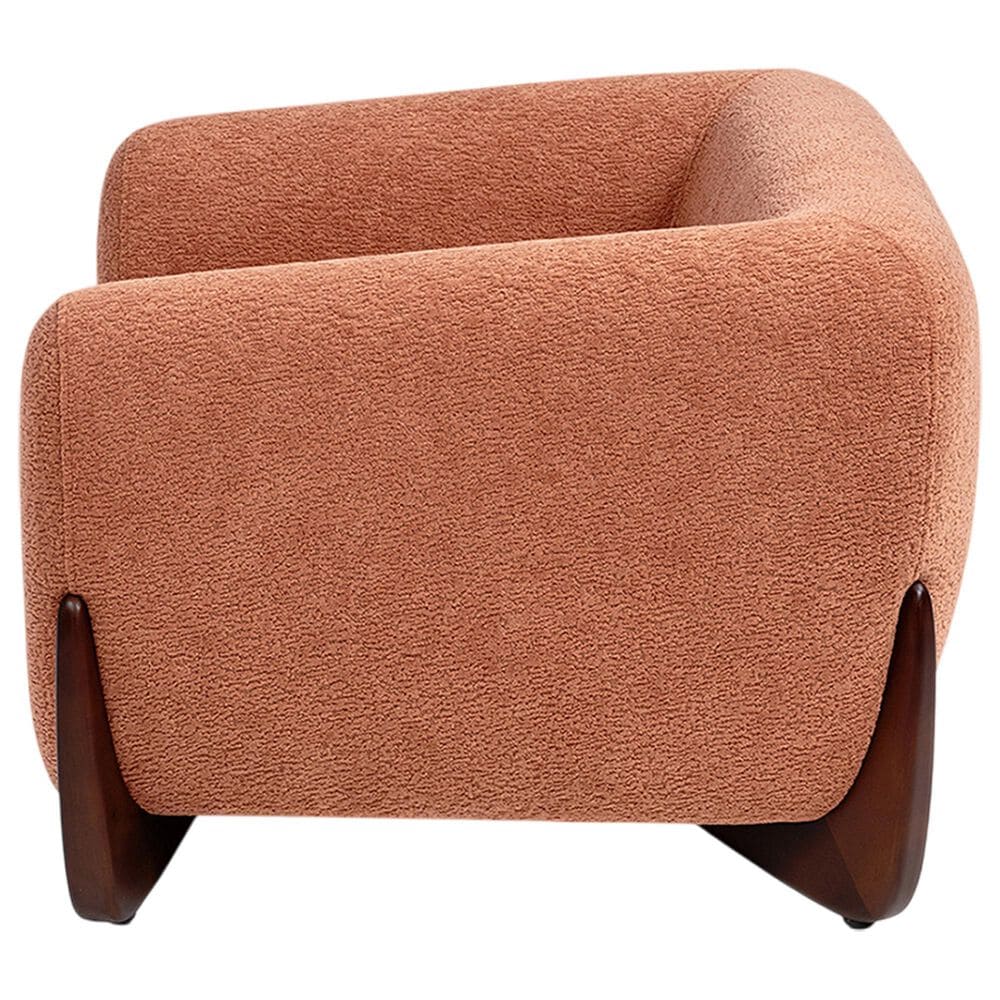 Jennifer Taylor Home Louie Alpine 36.5" Medium Sherpa Dog Sofa Bed in Spice Orange, , large