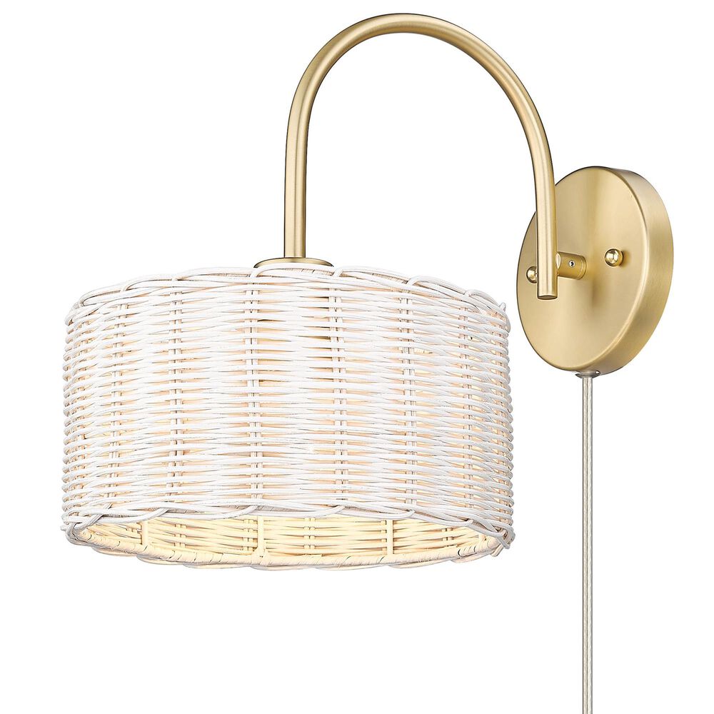 Golden Lighting Erma 1-Light Wall Sconce in Brushed Champagne Bronze, , large