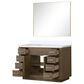 Lexora Home Abbey 48" Single Bathroom Vanity in White Oak with 2 cm White Cultured Marble Top, Rectangular Sink and 43" Mirror, , large