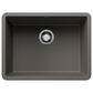 Blanco Precis 24" Single Bowl Kitchen Sink in Volcano Gray, , large