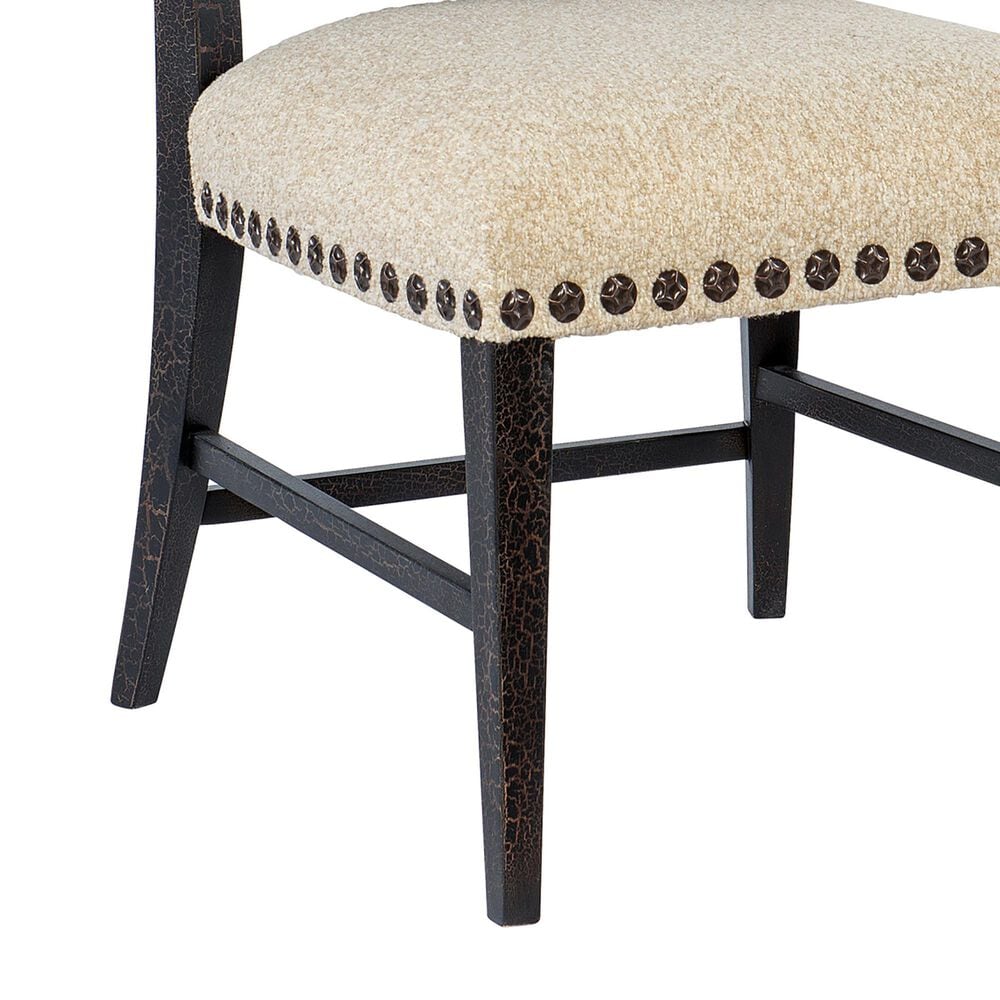 Hooker Furniture Big Sky Side Chair with Beige Cushion in Charred Timber &#40;Set of 2&#41;, , large