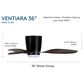Minka-Aire Ventiara 36" LED Flush Mount Indoor/Outdoor Ceiling Fan in Coal, , large