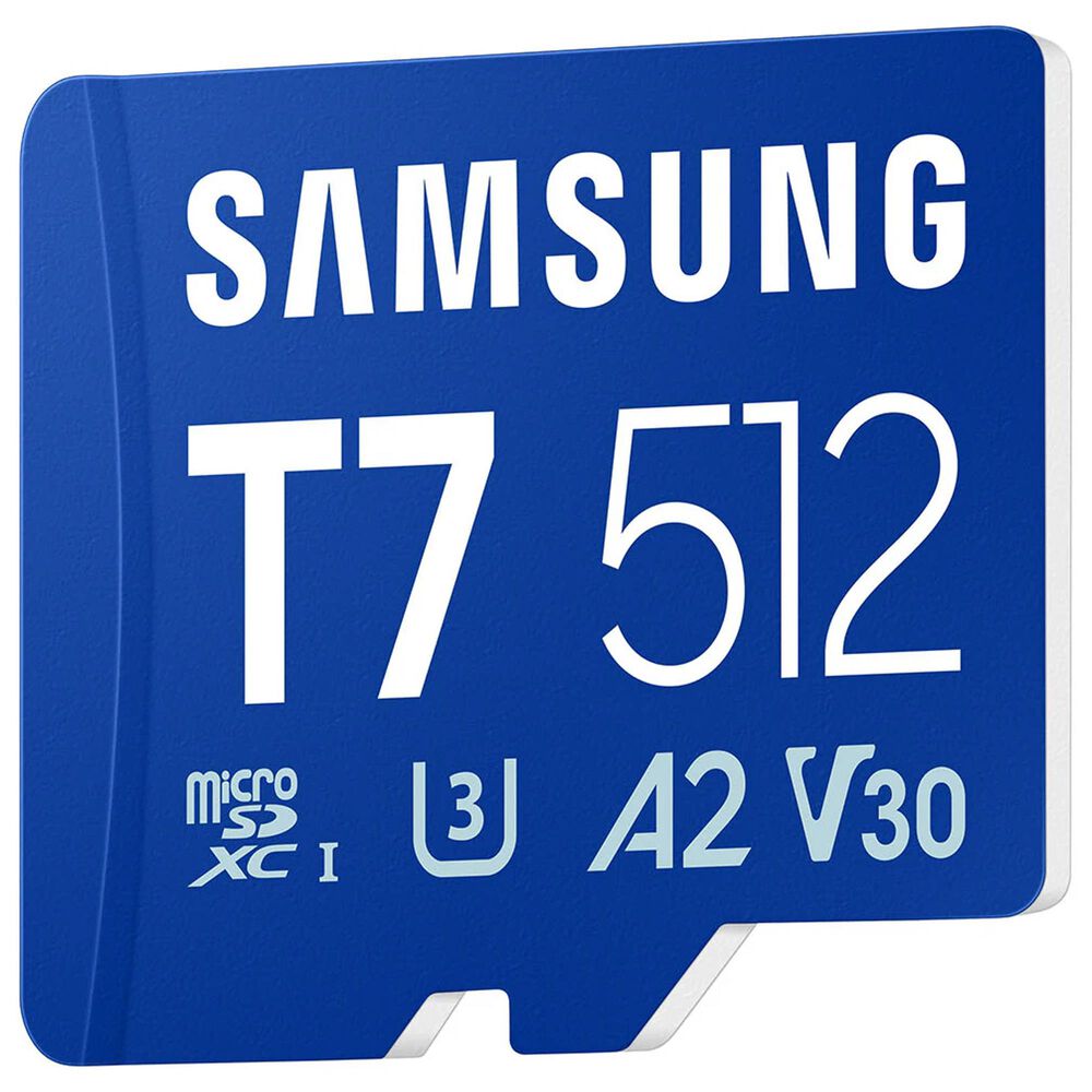 Samsung 512GB T7 UHS-I microSDXC Memory Card in Blue, , large