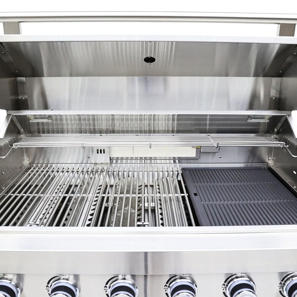 Forno Bulnes 4-Piece Outdoor Kitchen Grill Set with Beverage Center in Stainless Steel and White, , large