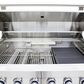 Forno Bulnes 4-Piece Outdoor Kitchen Grill Set with Beverage Center in Stainless Steel and White, , large