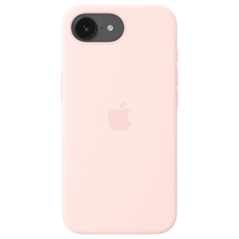 Apple Silicone Case with MagSafe for iPhone 17e in Soft Pink, , large
