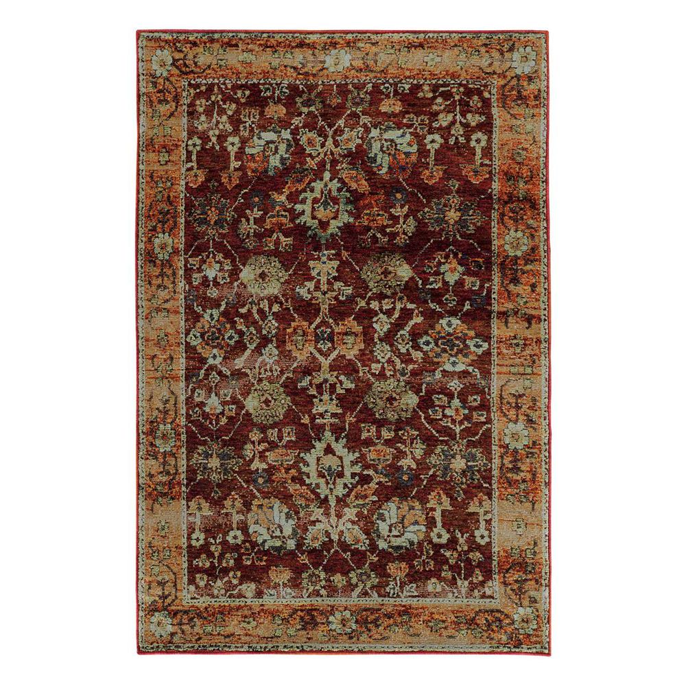 Oriental Weavers Andorra 7154A 8"6" x 11"7" Red Area Rug, , large