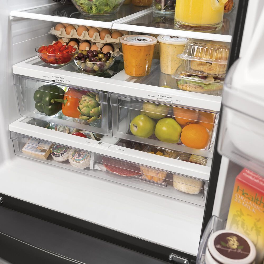 GE Appliances 23.6 Cu. Ft. French-Door Refrigerator with External Water Dispenser in Fingerprint Resistant Stainless Steel, , large