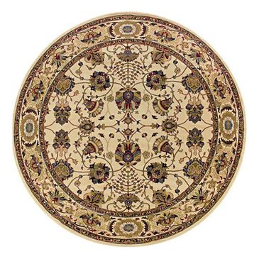 Oriental Weavers Ariana 431O 8" Round Ivory Area Rug, , large