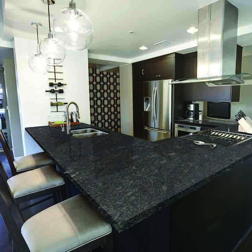 NFM Custom Countertops Steel Grey 3cm Granite Countertop, , large