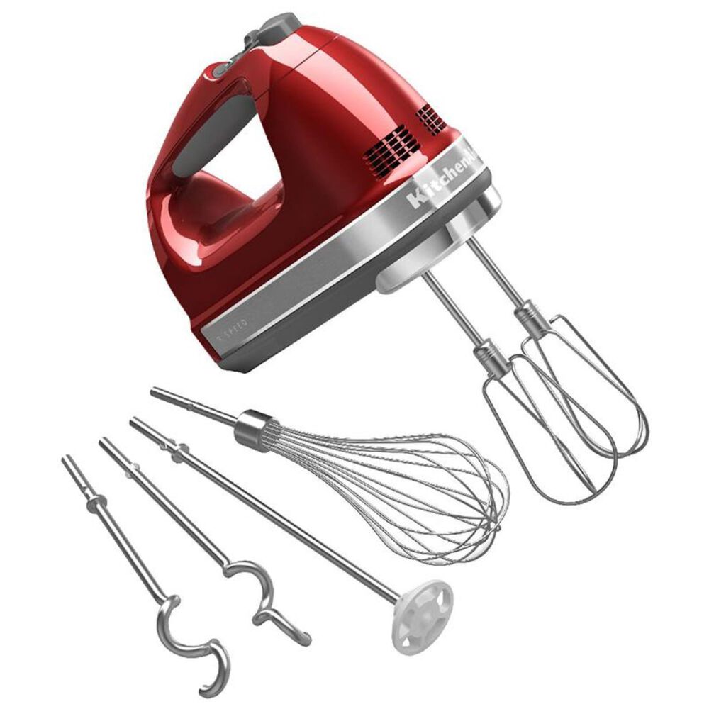 KitchenAid 9-Speed Hand Mixer in Candy Apple Red, , large