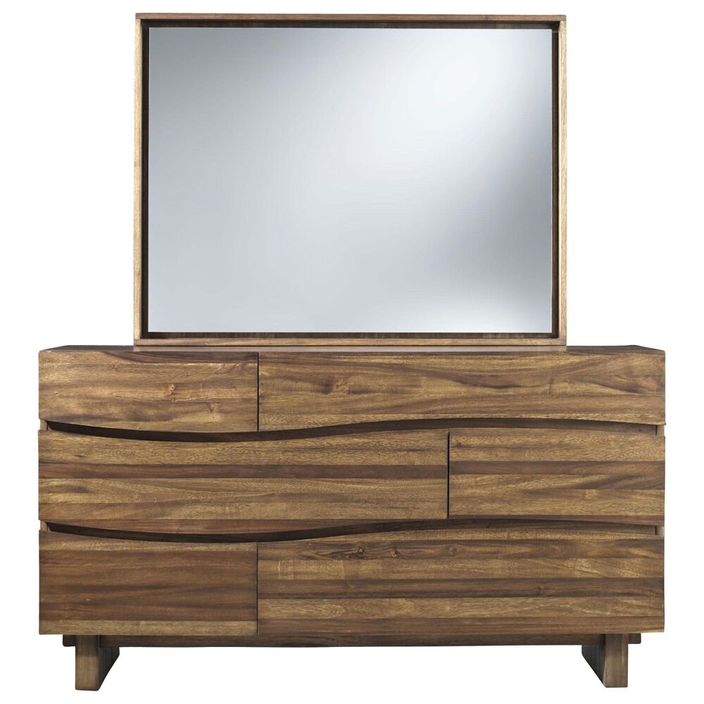 Urban Home Ocean Dresser and Mirror in Natural, , large