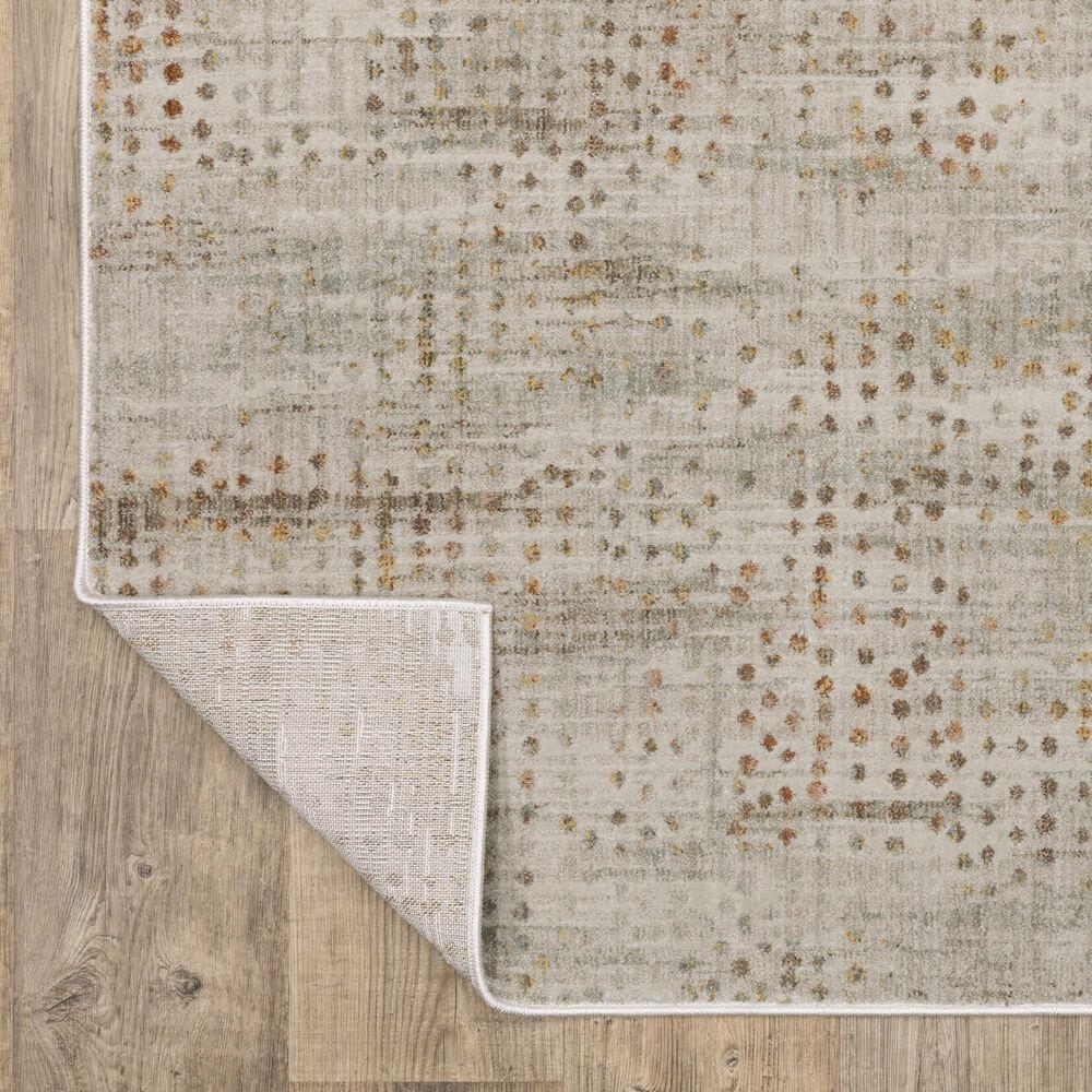 Oriental Weavers Mallory Grey and Gold 3&#39;3&quot; x 5&#39; Area Rug, , large