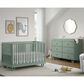 Oxford Baby Meridian 2-Piece Nursery Set with 3-in-1 Convertible Crib and Dresser in Olive Green, , large
