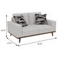 Golden Wave Furniture Heath Stationary Sofa and Loveseat Set in White, , large