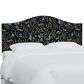 Rifle Paper Co Crafted by Cloth & Company Mayfair Twin Headboard in Menagerie Black, , large