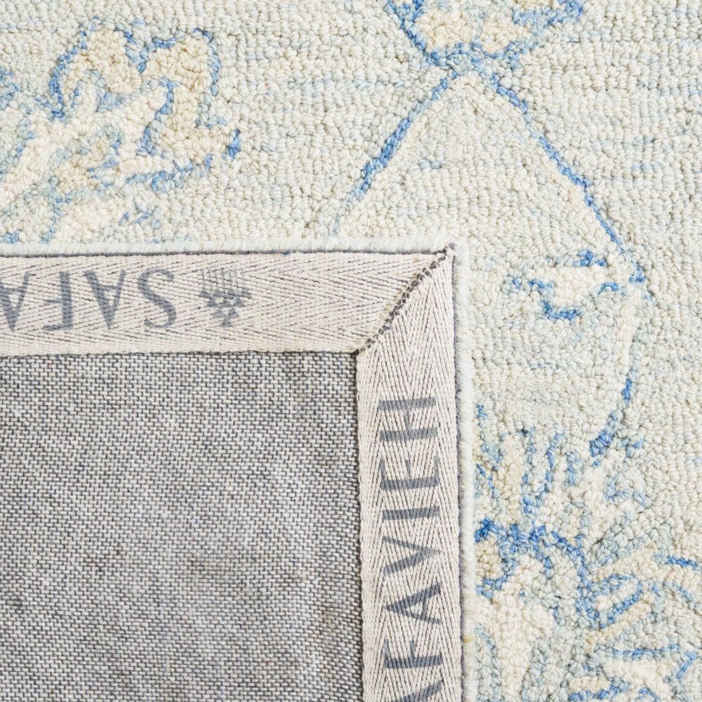 Safavieh Micro-Loop 9' x 12' Blue and Beige Area Rug, , large