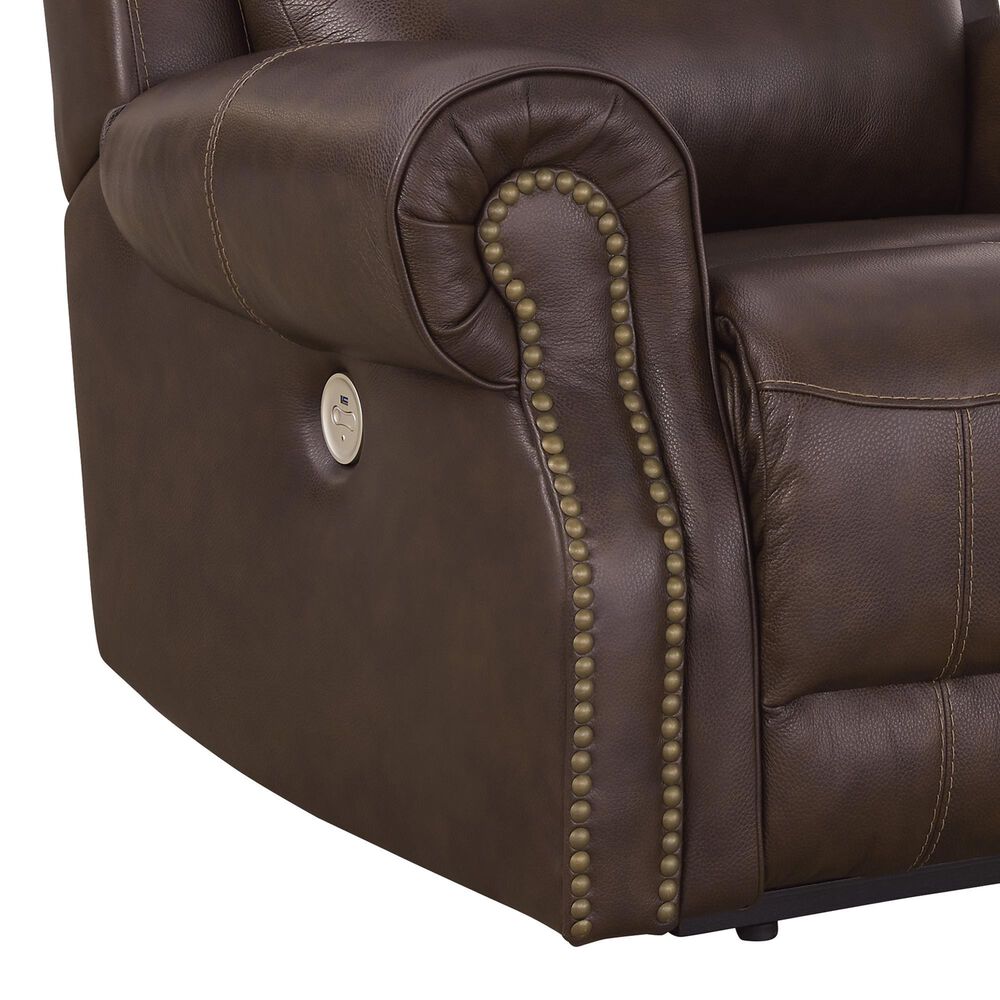 Ashley Freyeburg Power Recliner in Walnut, , large