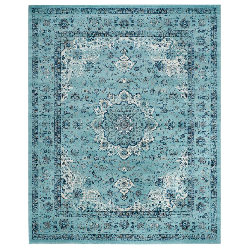 Safavieh Evoke EVK220E 10" x 14" Light Blue Area Rug, , large