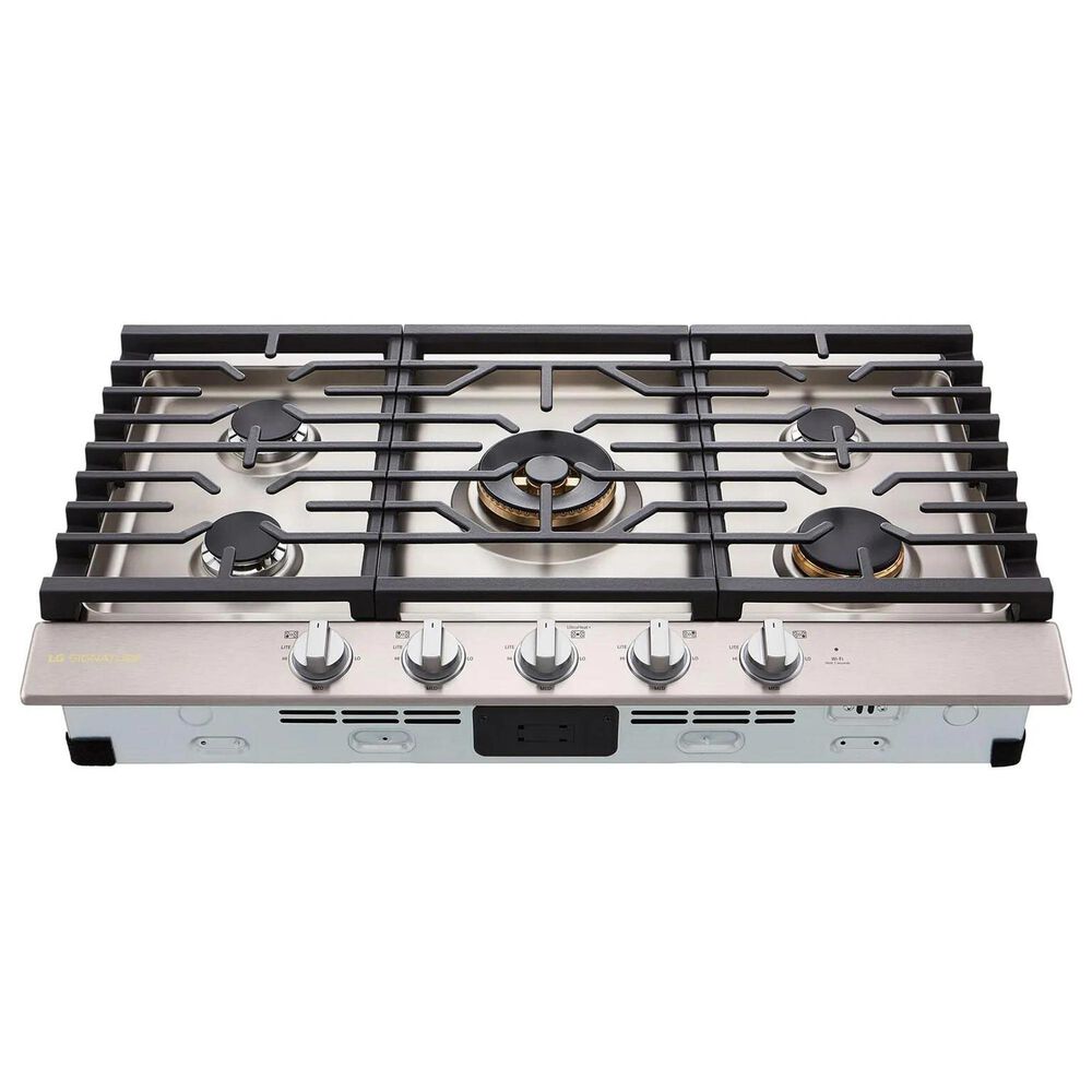 LG Signature Signature 36" UltraHeat Gas Cooktop with EasyClean in Stainless Steel, , large