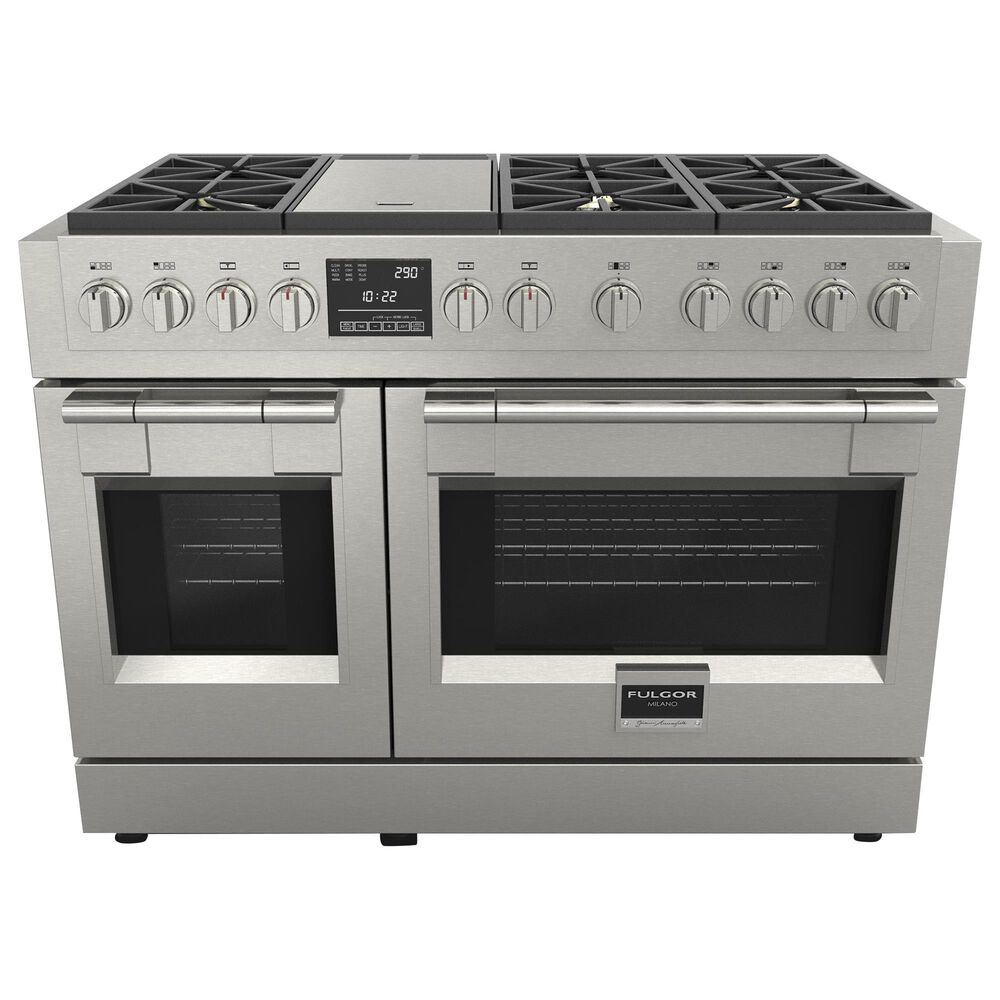Fulgor Milano Sofia 6.5 Cu. Ft. 48&quot; Professional Dual Fuel Range in Stainless Steel, , large