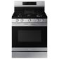 Samsung 3-Piece Kitchen Package with 6.0 Cu. Ft. Smart Freestanding Gas Range and Over-the-Range Microwave in Stainless Steel, , large