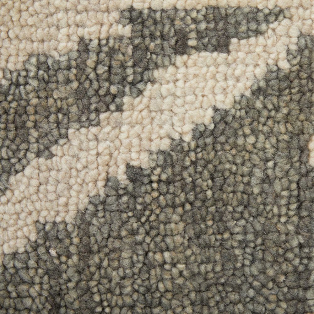 Feizy Sutton 2&#39; x 3&#39; Pewter and Green Area Rug, , large