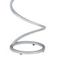 Linon Home Decor Rian Spiral Drink Table in Silver and White, , large