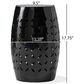 Hearth and Haven Lilac Outdoor Barrel End Table with Cylindrical Design in Black, , large