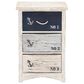 Maple and Jade 3-Drawer Chest Small with Rope Handle in Blue and White, , large