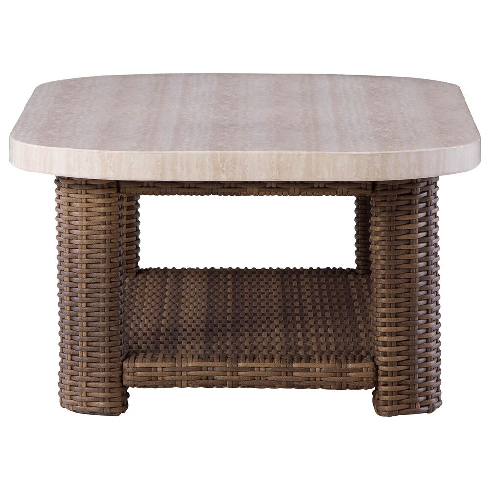 Ashley Dolan Creek Rectangular Cocktail Table in Beige and Brown, , large