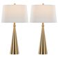LumiSource Cone Metal Table Lamp in Gold (Set of 2), , large