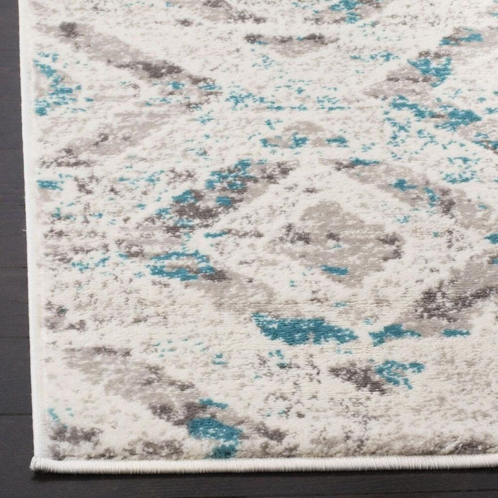 Safavieh Skyler SKY190D 2&#39; x 6&#39; Ivory and Blue Scatter Rug, , large