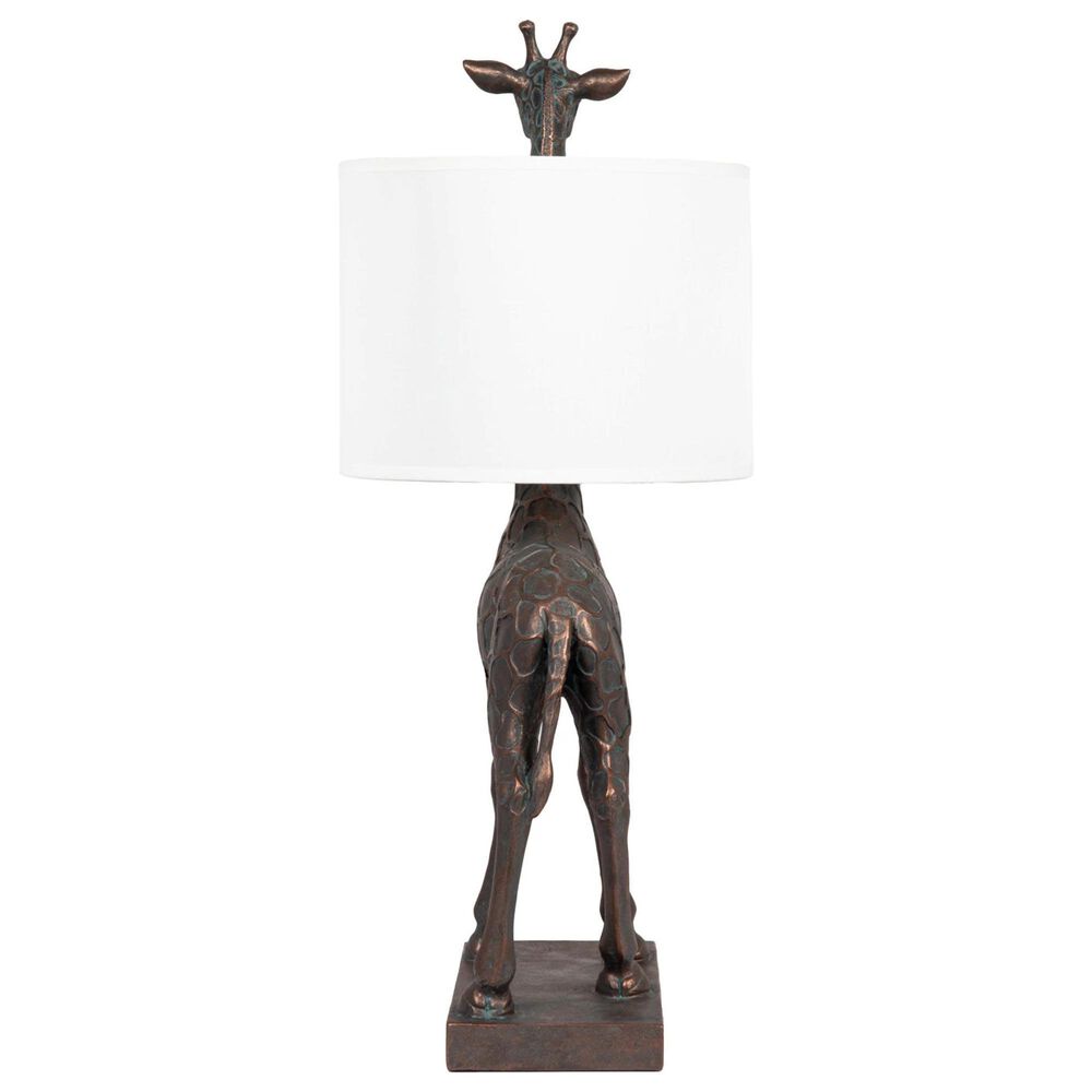 Creative Coop Serengeti Giraffe Table Lamp in Distressed Bronze, , large