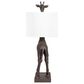 Creative Coop Serengeti Giraffe Table Lamp in Distressed Bronze, , large